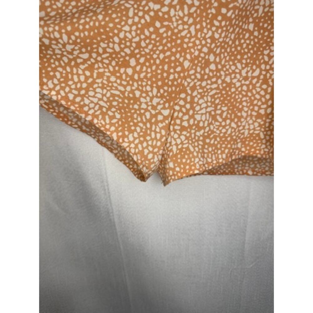 412. Entro Pebble Print Tiered Romper Tan White Size L - Picture 8 of 9